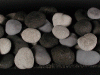 30 inch FireStones Black, White, Light Gray Mix