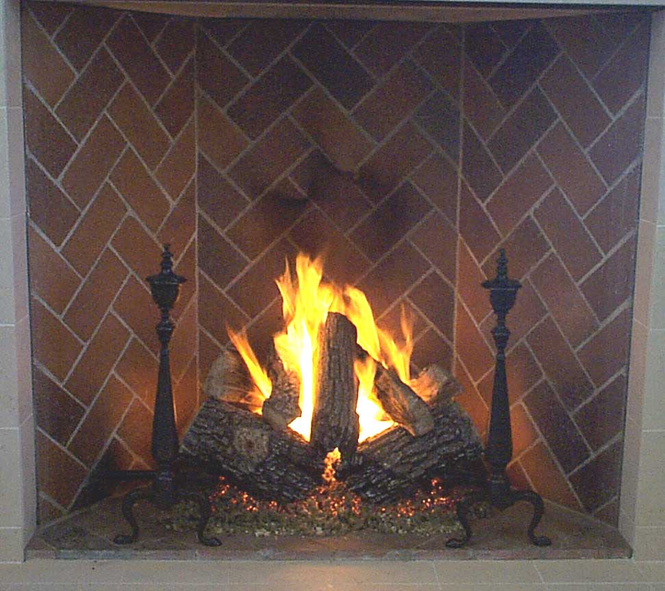 Rumford Rasmussen Gas Logs, Shallow Gas Log Fireplace