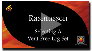 Rasmussen FX24-N Flaming Ember Xtra Vented Fireplace Burner Kit, Natural Gas, 18.375-Inch Pan